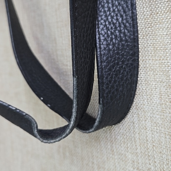 Fossil Black and White Pebble Leather Tote Shoulder Bag - Picture 6 of 14